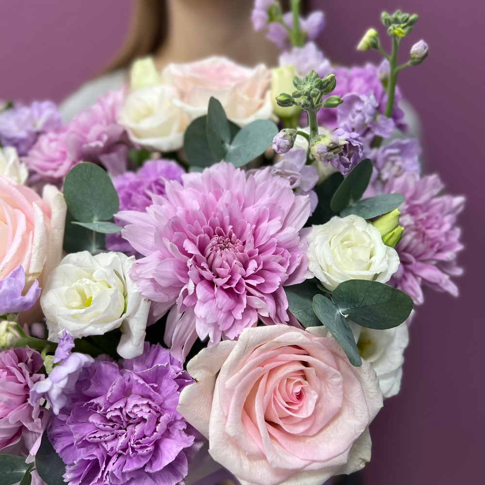 Коробка цветов "Лавандовая гармония" #19