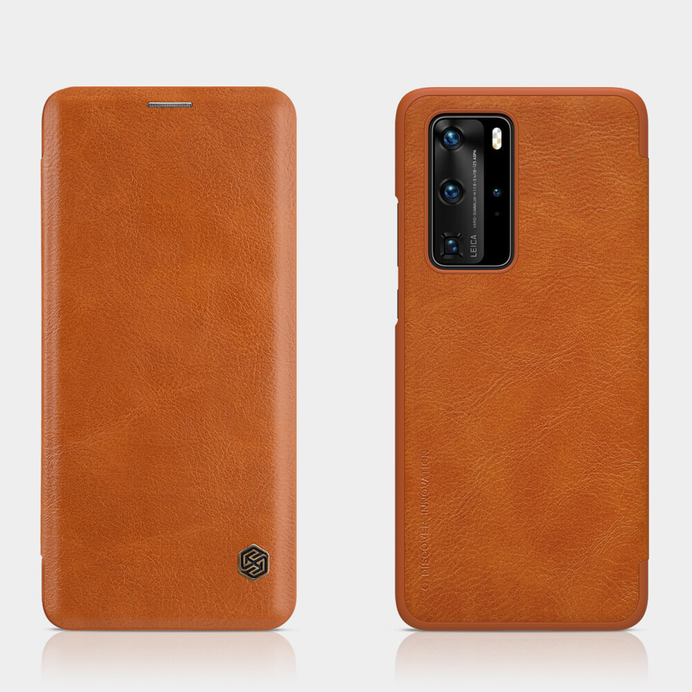 Кожаный чехол-книжка Nillkin Leather Qin для Huawei P40 Pro