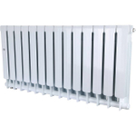 Радиатор биметаллический STOUT Space 500 - 14 секций (подключение нижнее правое, цвет белый)