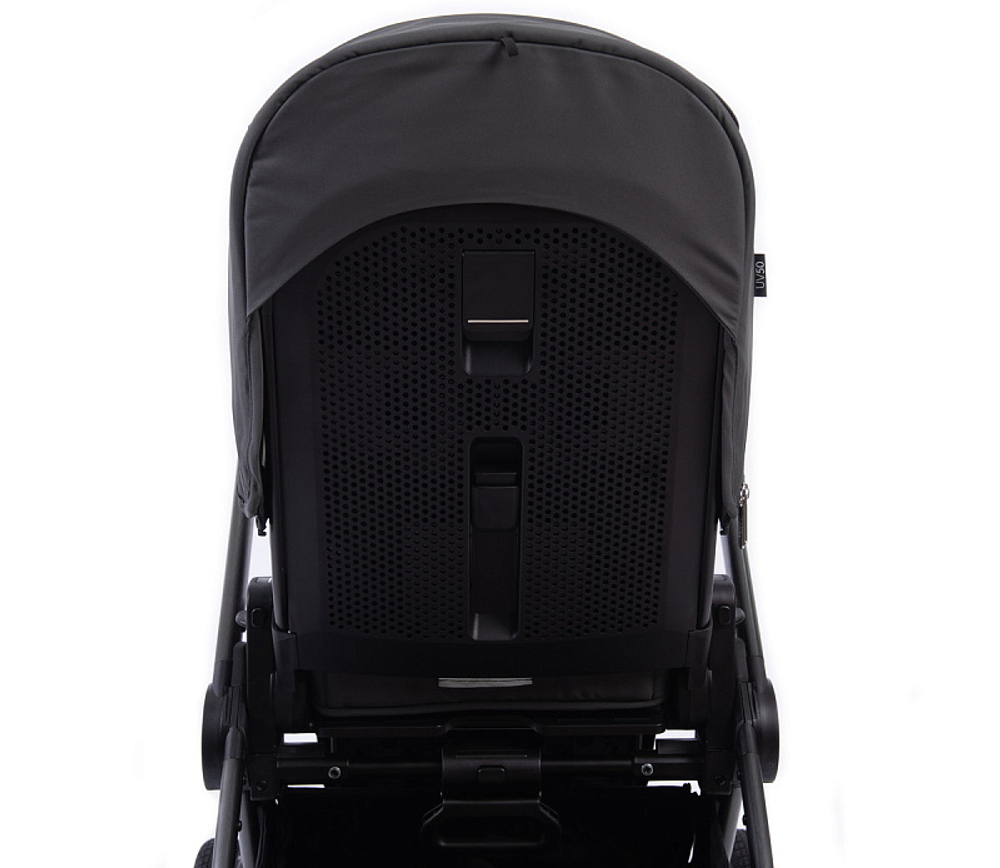 Детская коляска Peppy Monaco 3 в 1 с автокреслом Verona Black Antrazit (графитовый), рама серая