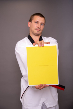 Доска для разбивания многоразовая желтая 5 мм