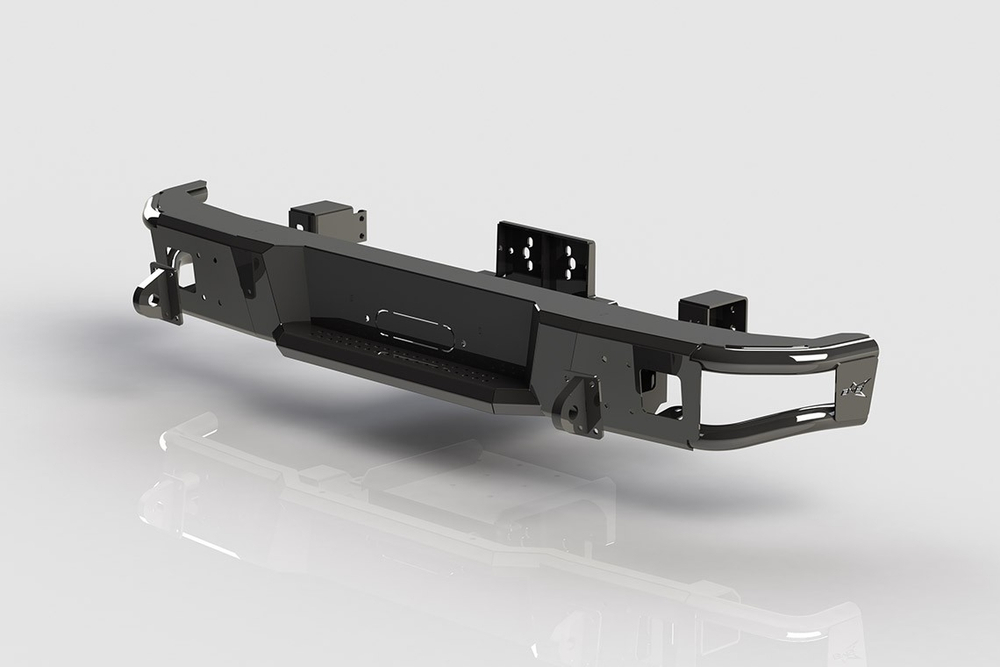 Бампер силовой задний BMS ALFA для УАЗ Патриот 2016-2024