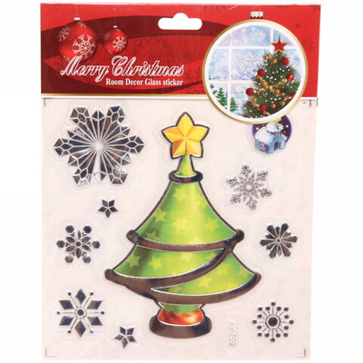 Наклейка новогодняя «Новогодняя радость» , лист 16х21.5 см,микс