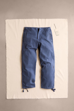 ZARA БРЮКИ КАРГО ОВЕРСАЙЗ С ЭФФЕКТОМ ПОТЕРТОСТИ, СИНИЙ