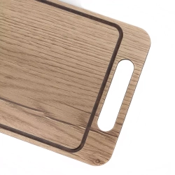 Доска разделочная с желобом 24x18см ComposeEat дуб натуральный