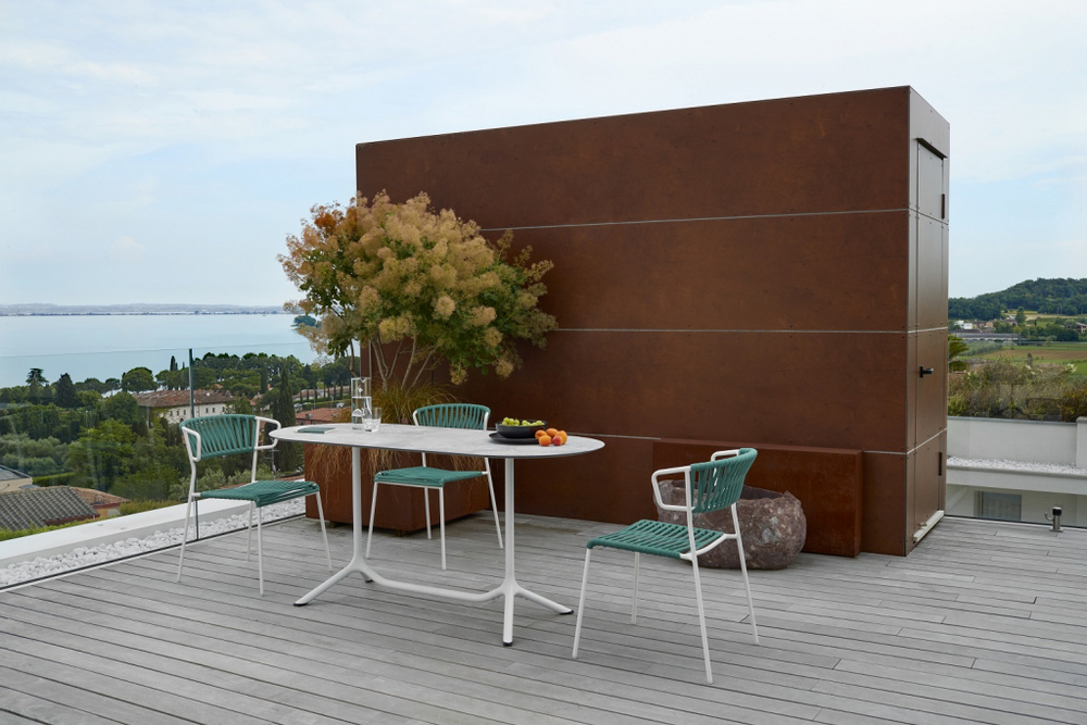 Кресло плетеное Scab Design Lisa Filo, лен, ментоловый