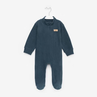 Комбинезон д/мальчика флис, р.80 темно-серый 9210486 (MINAKU)