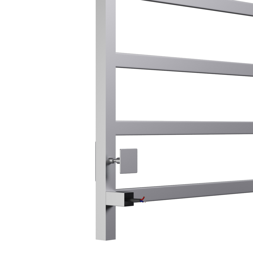 Полотенцесушитель MIXLINE FAVORITE  80х50 (таймер,481 Вт, 6 перекл+ПОЛКА) электрический МАТОВЫЙ ХРОМ