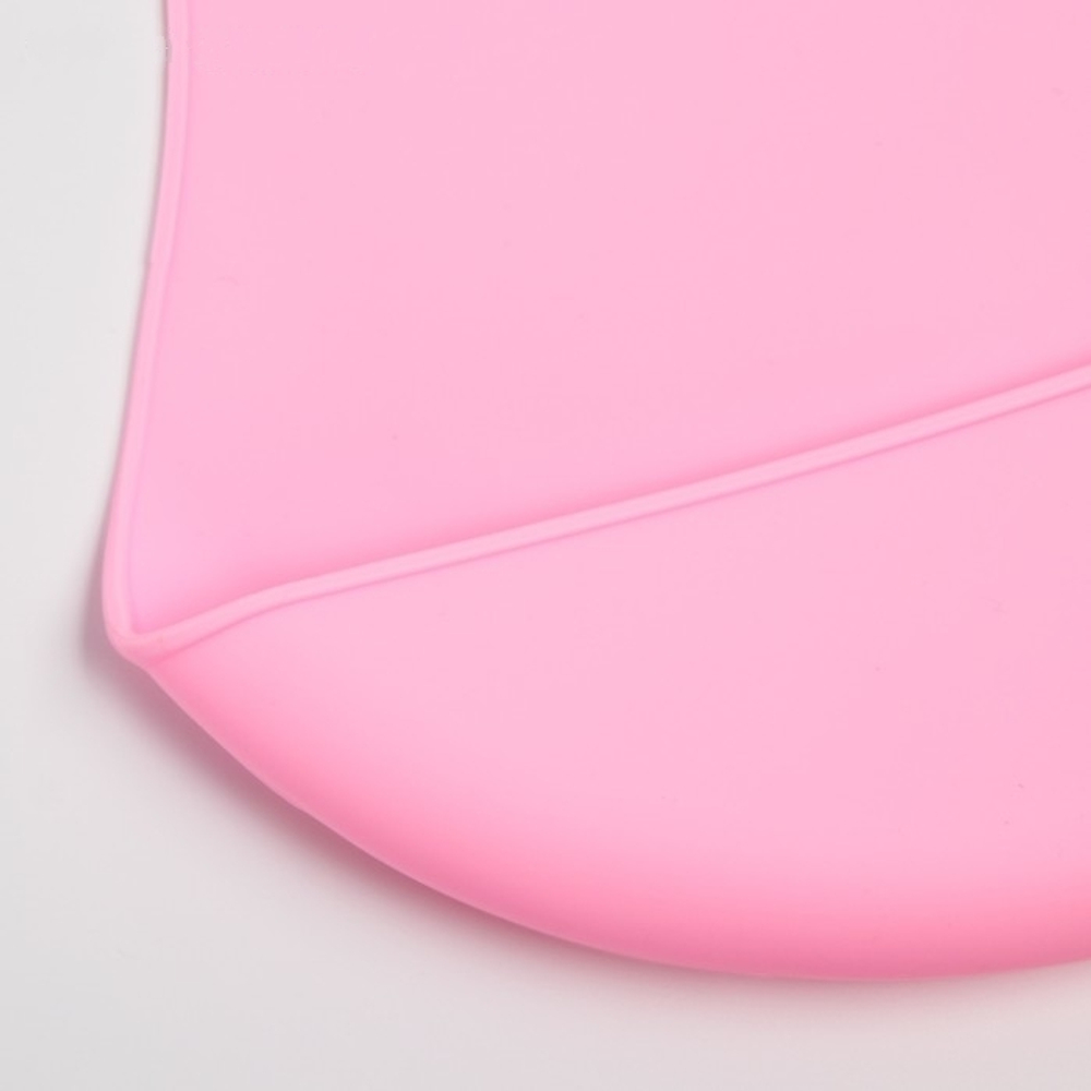 4482615 Нагрудник силиконовый с карманом, цвет розовый