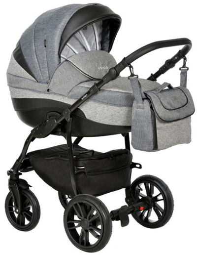 Детская коляска Indigo Indigo New 2 в 1 In07 черный