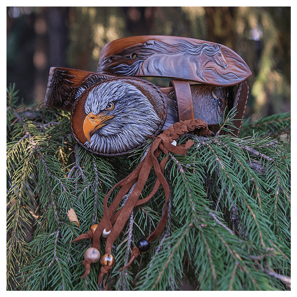 Кожаный ремень «Орел»