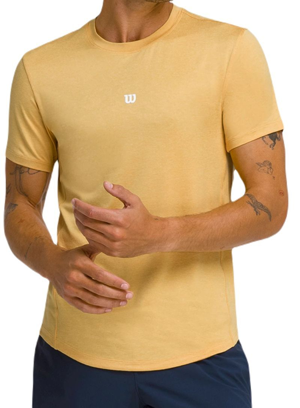 Мужская теннисная футболка Wilson Everyday Performance - желтый