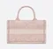 Сумка Dior Book Tote, модель большого формата, розовый