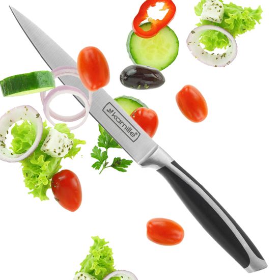 Нож кухонный универсальный Kamille КМ-5117 (лезвие 12,5 см; рукоятка 11 см) из нержавеющей стали