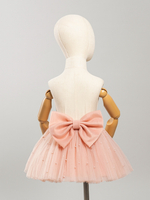 Юбка с бусинками, Светлая пудра