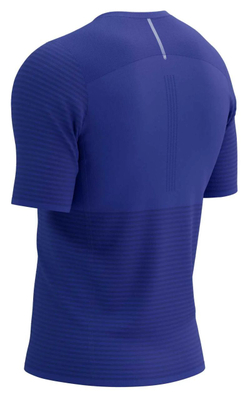 Теннисная футболка Compressport Pro Racing Short Sleeve - Blue
