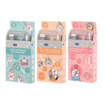 Готовальня Basir 8 предметов в пластиковом футляре, серия "Лапки", циркуль с запасными частями + набор пластиковых линеек