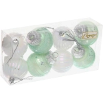 Набор шаров «Восхищение» 5 см (в наборе 8 шт), Белый, нежно-зеленый