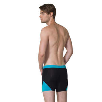 Мужские трусы боксеры черные с голубым Doreanse 1754 Black