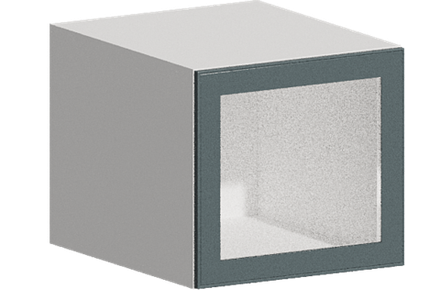 Кухня Модуль ШВГС 510 Белый / Бирюзовая мята