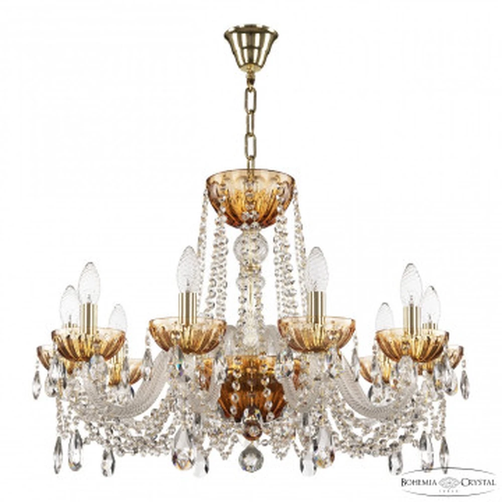 Подвесная люстра Bohemia Ivele 5402/10/240 G Amber/M-1H