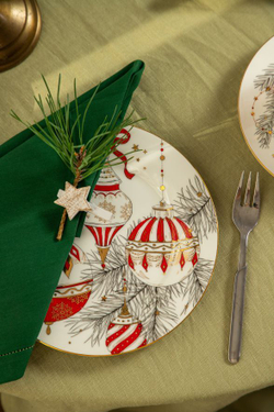 VALERIE CONCEPT Тарелка десертная "Ёлочные шары"