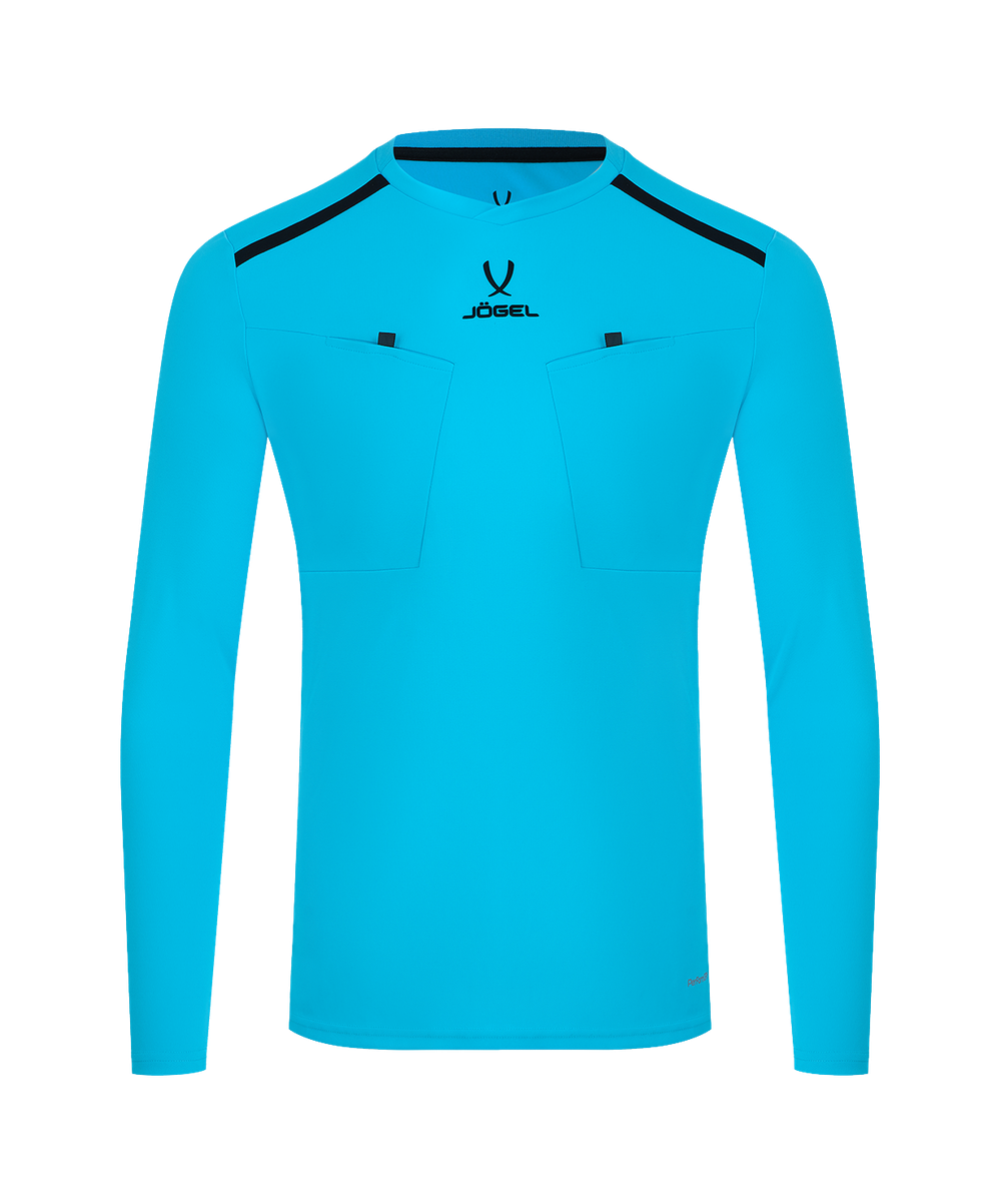 Футболка судейская с длинным рукавом DIVISION PerFormDRY Referee LS Tee, голубой