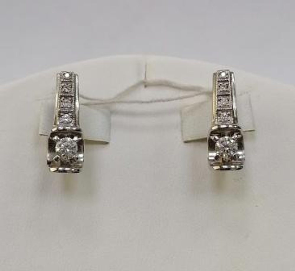 Серьги из золота с бриллиантами