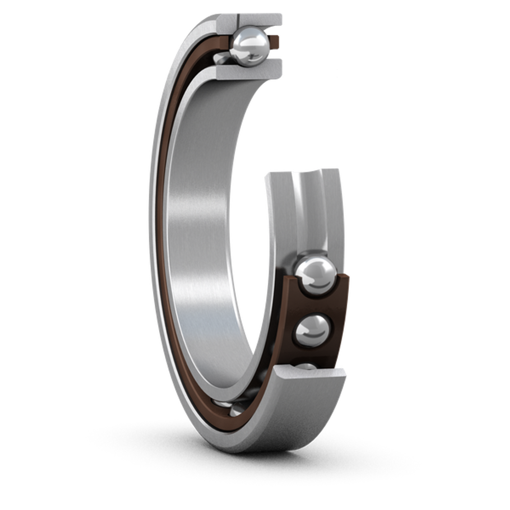 Прецизионный высокоскоростной универсальный однорядный радиально-упорный шарикоподшипник типа E, подходит для прямого масловоздушного смазывания 71911 ACEGA/P4AH1