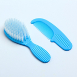 Расчёска детская + массажная щётка для волос, от 0 мес., цвет голубой, рисунок МИКС 1917370