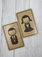 Табличка на туалет (пара М+Ж)