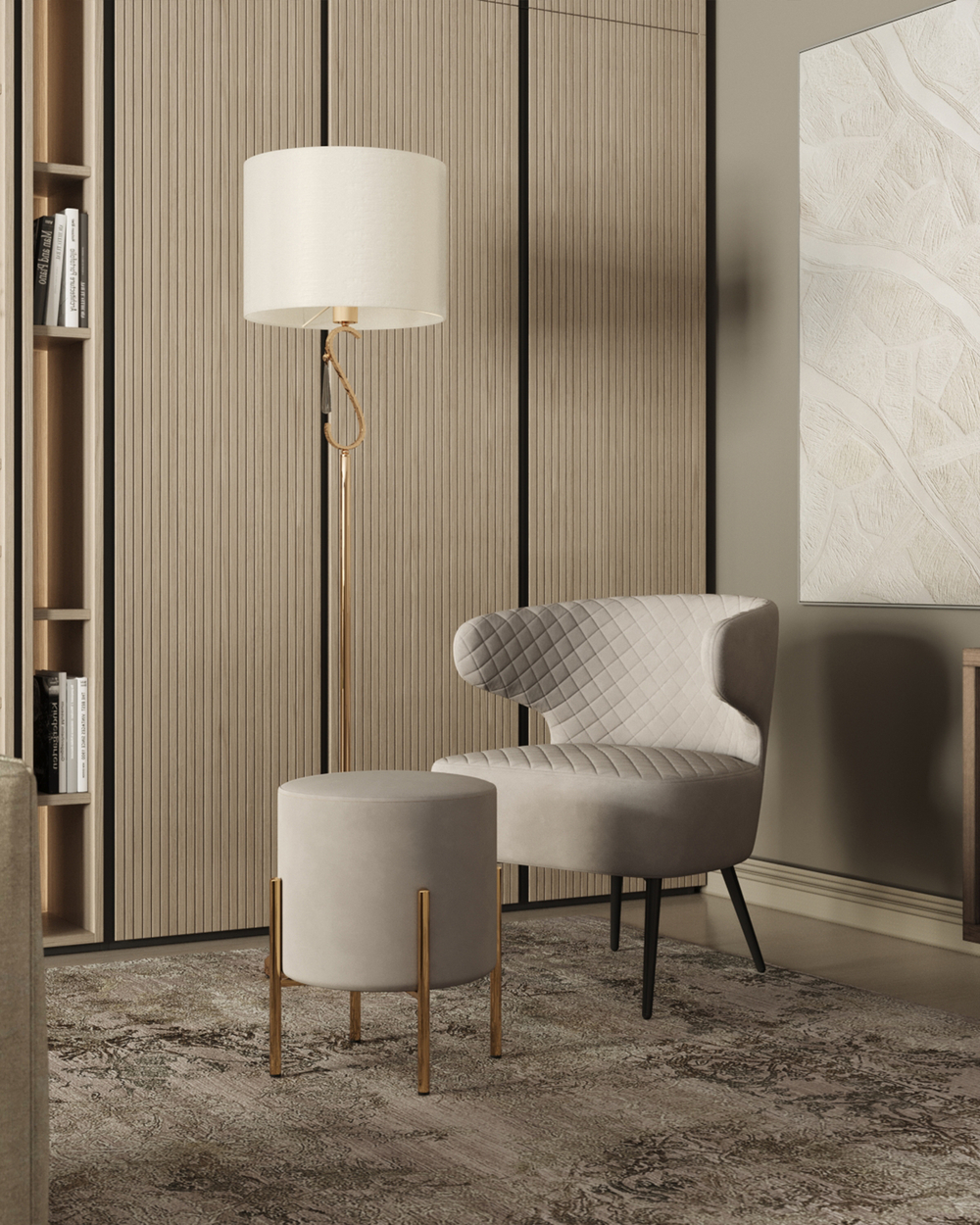 Торшер Moderli V10557-1F Caramel