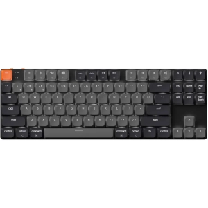 Беспроводная механическая ультратонкая клавиатура QMK Keychron K1 версия 6, 87 клавиш, White Led подсветка, Keychron Low Profile Red Switch (K1X-A1-RU)