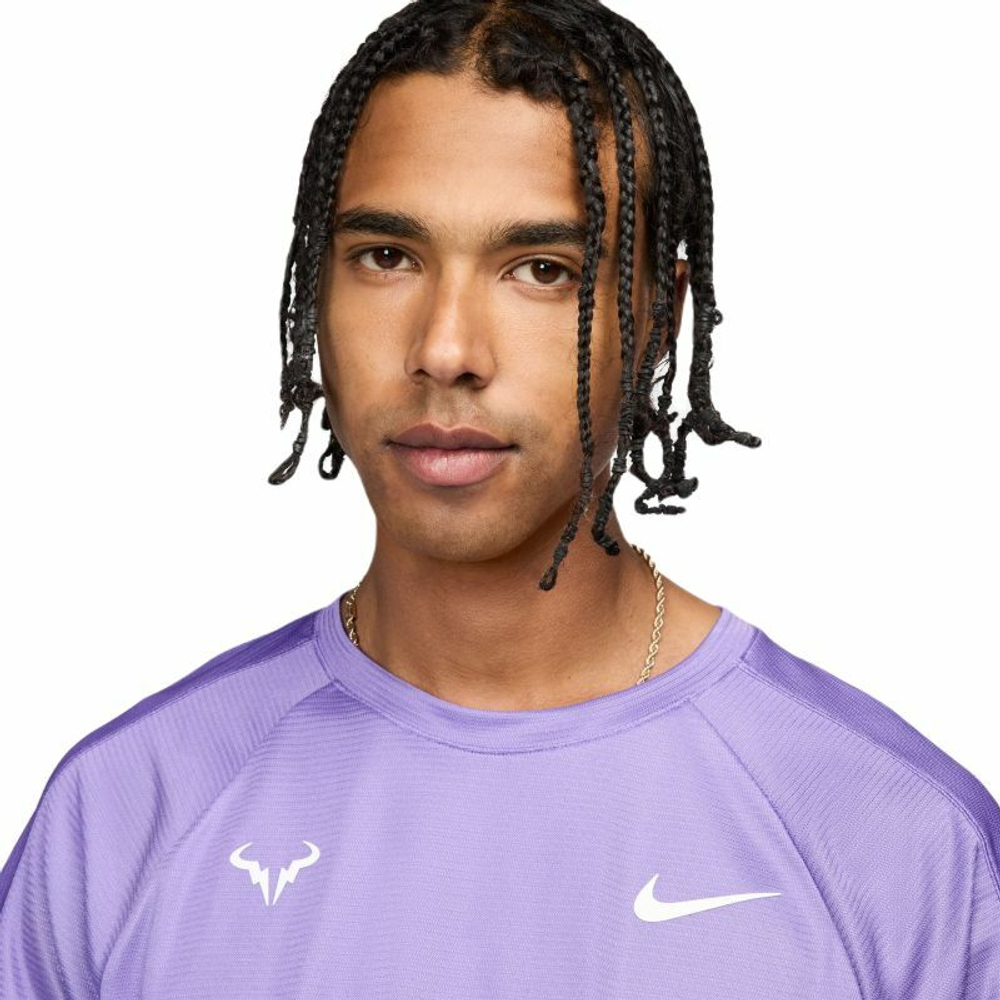 Мужская теннисная футболка Nike Rafa Challenger Dri-Fit Tennis Top - space purple/white