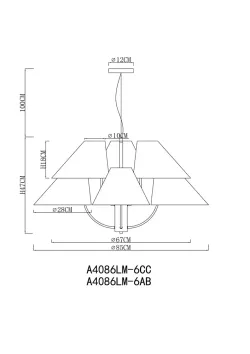 Подвесная люстра Arte Lamp