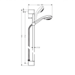 Душевой набор Hansgrohe Crometta 85 Green 27762000