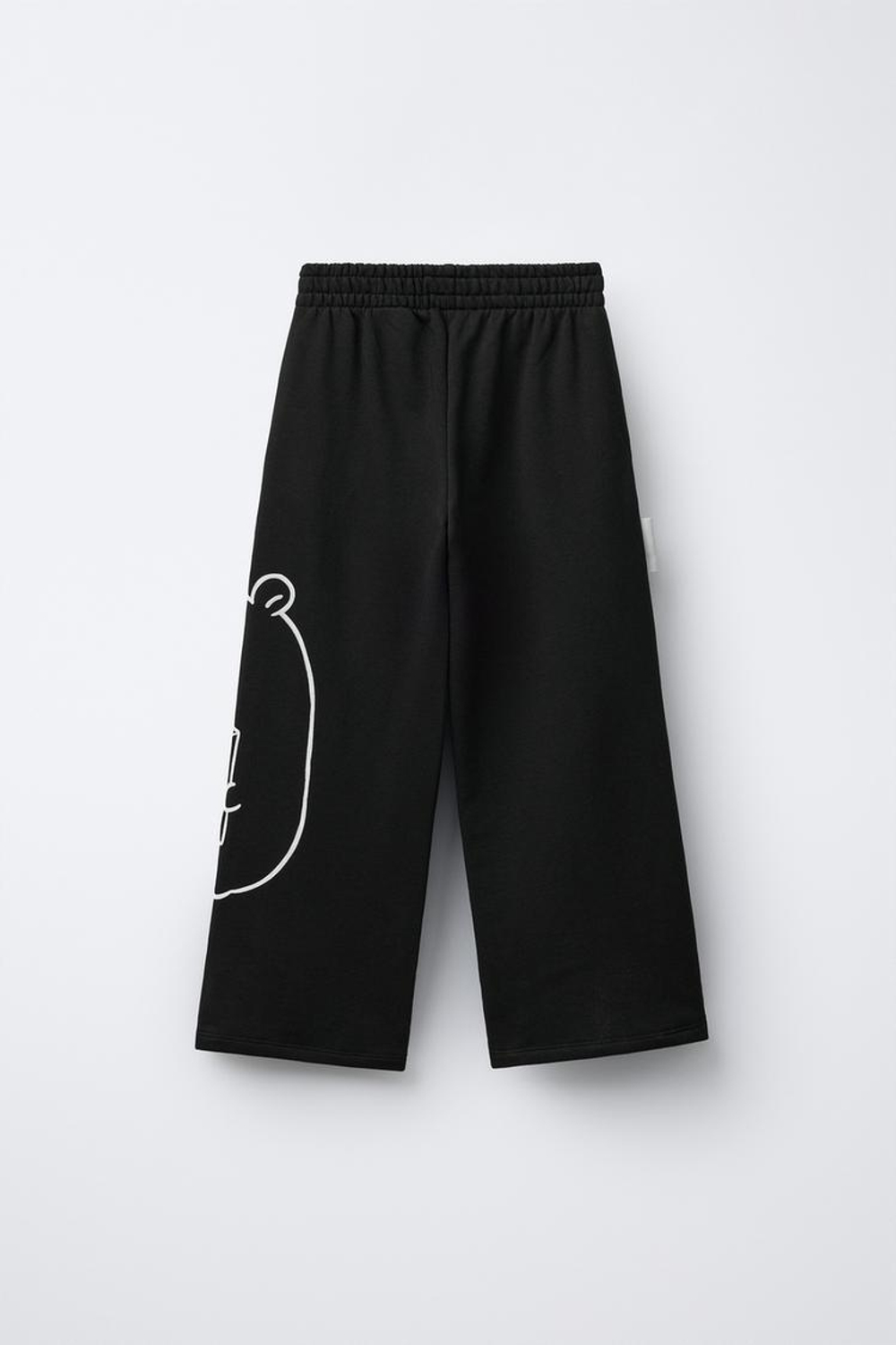 ZARA БРЮКИ WIDE LEG ИЗ МЯГКОЙ ТКАНИ CAPIBARA CAPYFUN ©, ЧЕРНЫЙ