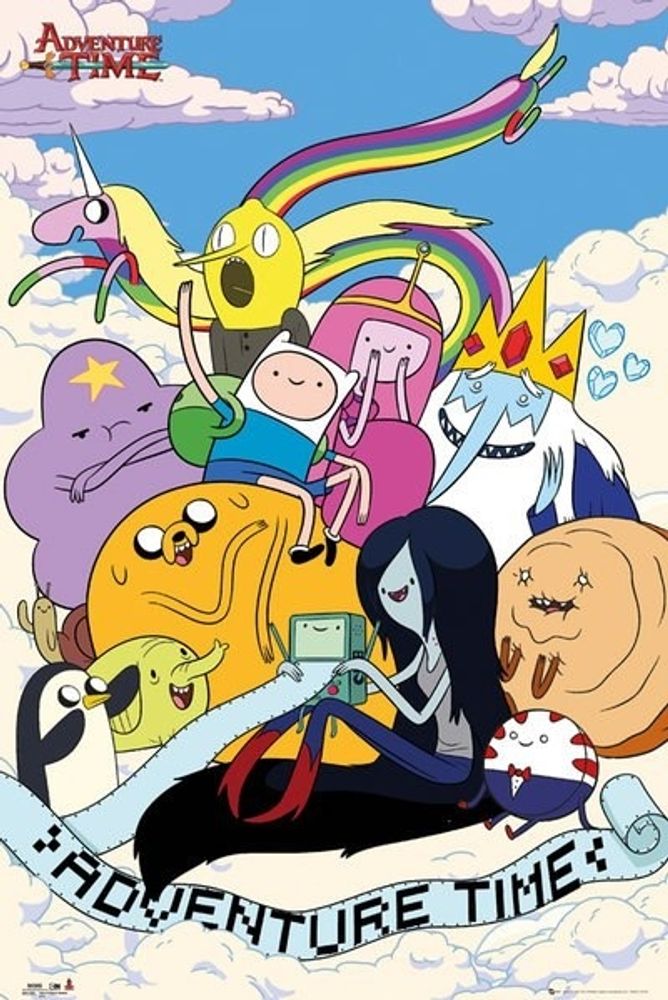 Лицензионный постер Время приключений - &quot;Adventure Time (Cloud)   - №12&quot;