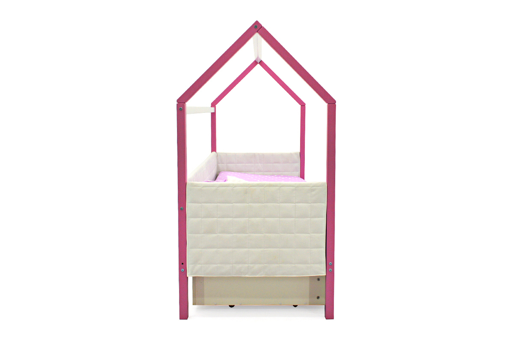 Детская кровать-домик мягкий Бельмарко Svogen лаванда-белый