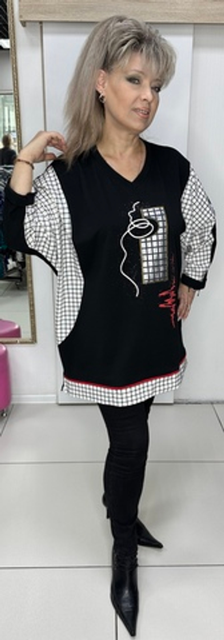 Туника "обманка" на большие размеры