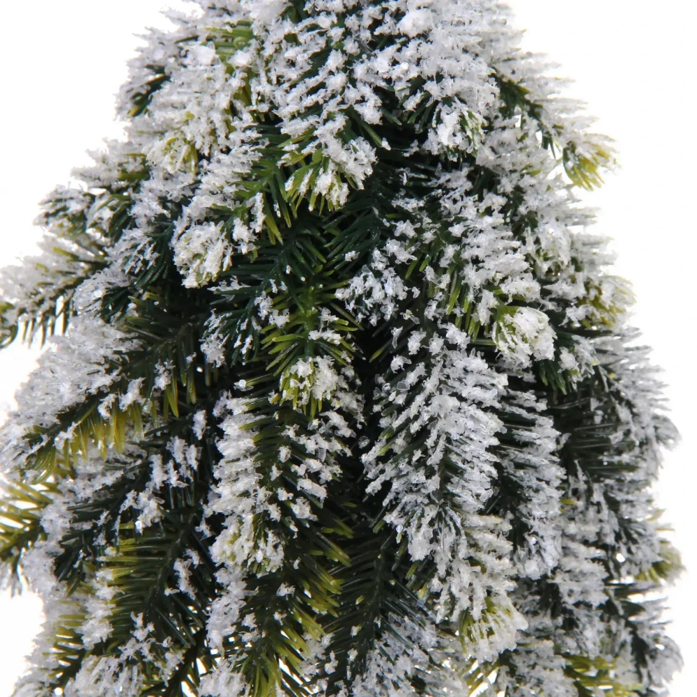 Елка в горшке «Заснеженная елочка» 13*13*25 см