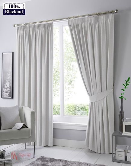 XL-Палермо Blackout 100% (светло-серый) Шторы Канвас Блэкаут
