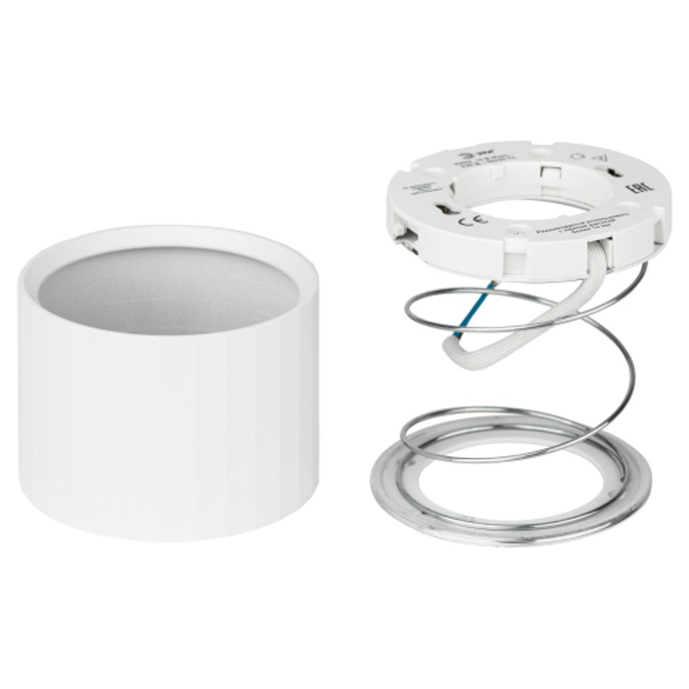 Светильник настенно-потолочный спот ЭРА OL39 WH под GX53 IP20 белый | Накладные светильники