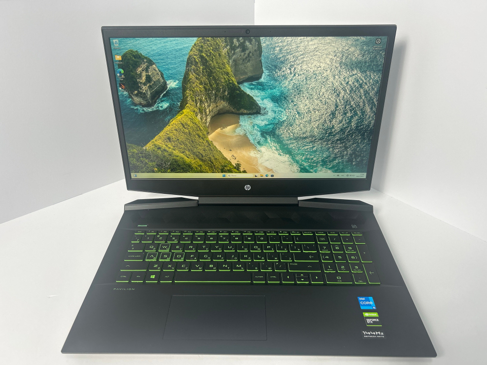 Ноутбук игровой HP Pavilion Gaming 17-CD2062UR (4E1N0EA) 17.3"/Intel Core i5 11300H/RAM 8GB/SSD 512 GB/NVIDIA GeForce GTX 1650 4G/1920x1080/IPS 144 Hz/DOS/Подсветка кл-ры: LED/черный Состояние: C2