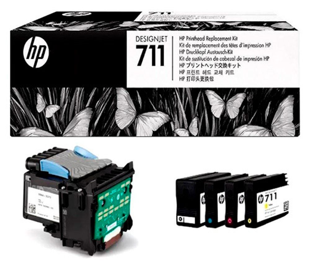 с1q10a Комплект для замены печатающей головки HP 711