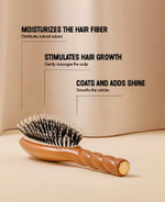 La Bonne Brosse Массажная расческа для волос N 03 Essential Sensitive Scalp Brush - Creamy White