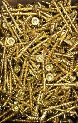 Конструкционный саморез по дереву 4х45 потай, TX20, (500 шт)