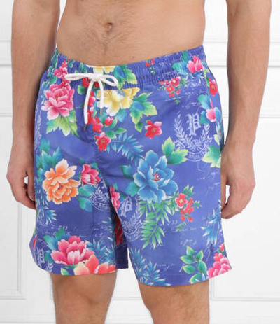 Шорты для плавания TRAVELER-MID-TRUNK POLO RALPH LAUREN - фиолетовый(710901523)