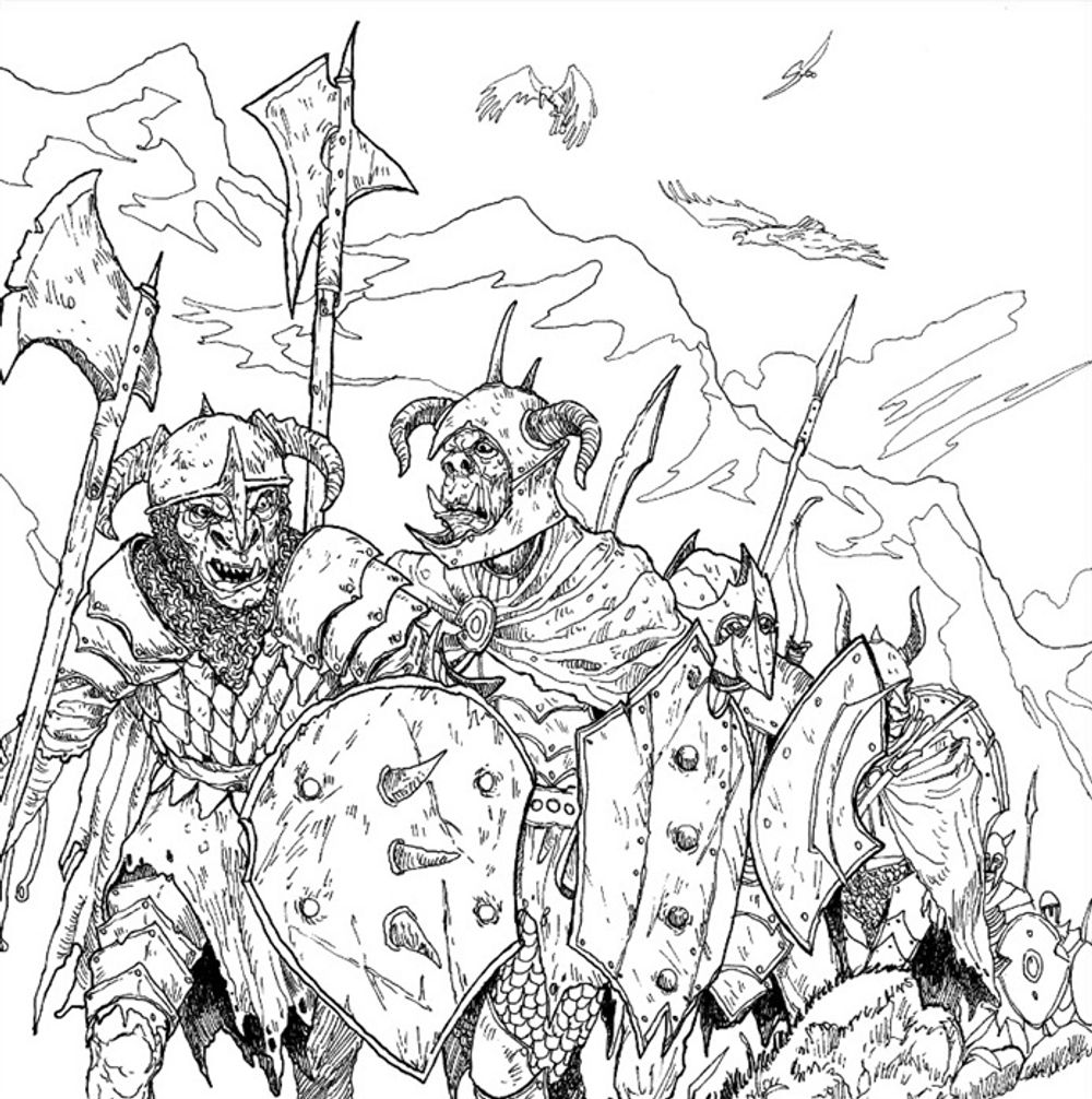 Мир Толкина.Фантастические существа. Раскраска