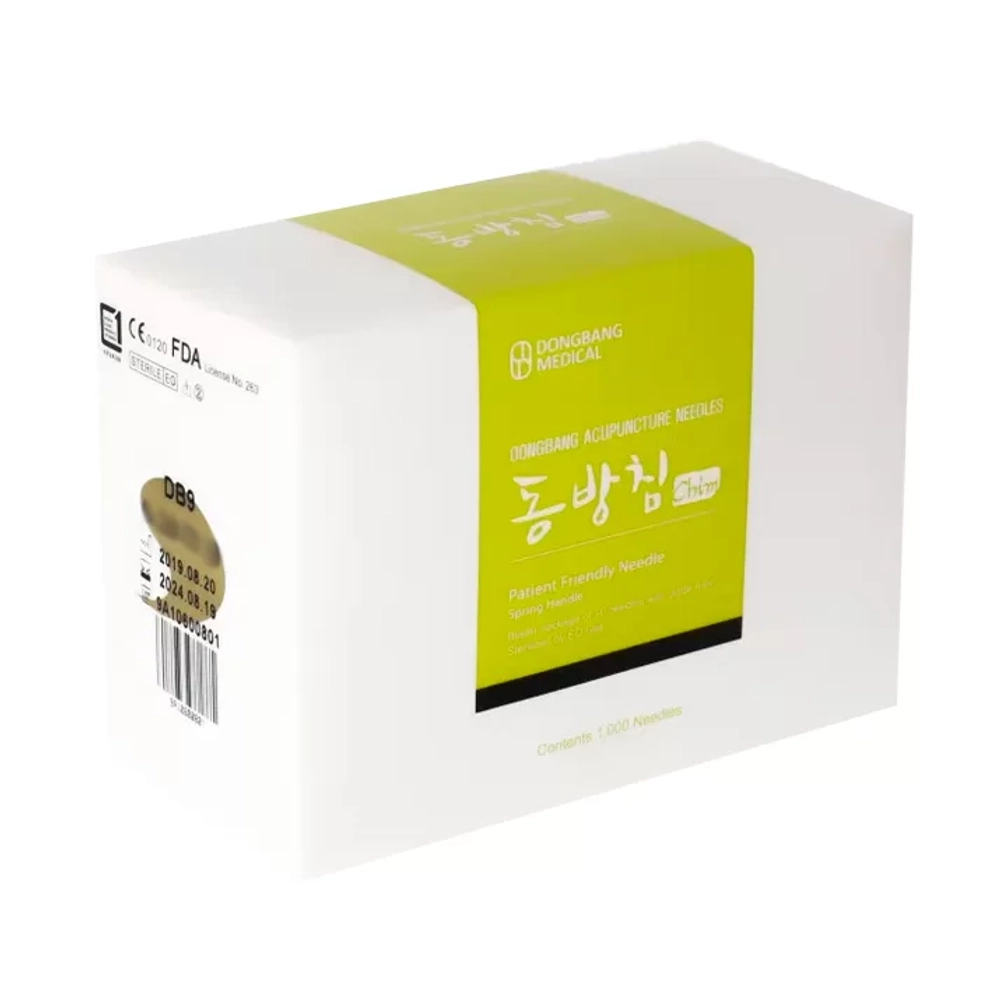 Иглы акупунктурные стальные стерильные с направителем 0,2х30 мм 1000 шт